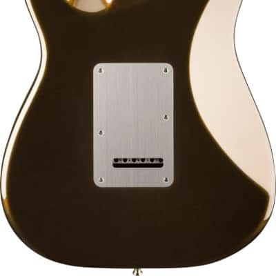 Fender American Ultra II Stratocaster Electric Guitar HSS, Ebony Fingerboard, Texas Tea image 4