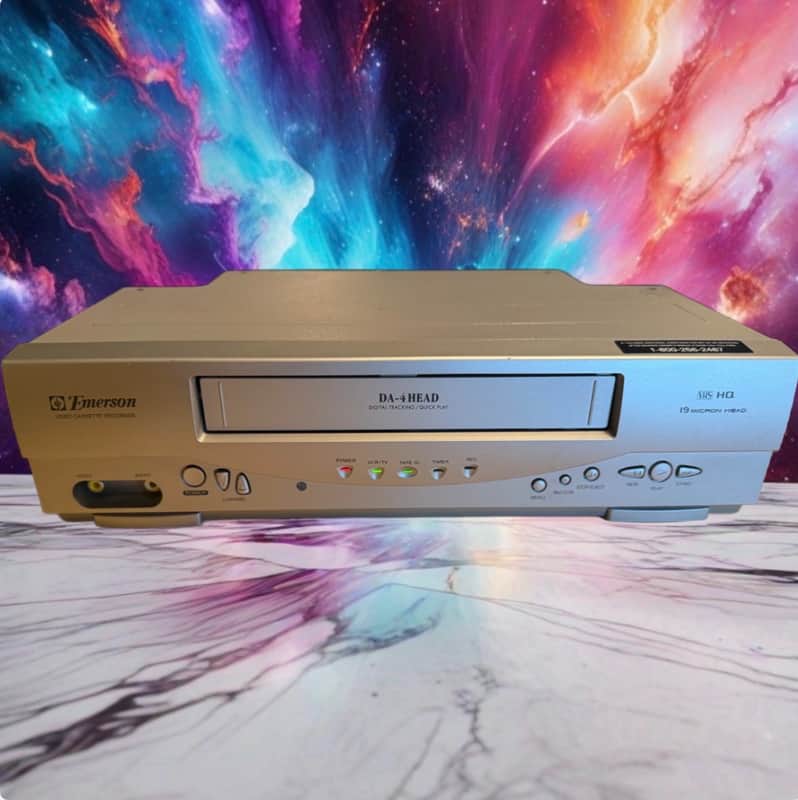 Emerson EWV404 VHS VCR 4 Head Player Recorder Tested And Working No Remote image 1