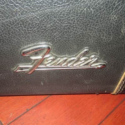1966 Fender Jazzmaster / Jaguar Case Black w/ Orange Interior image 4