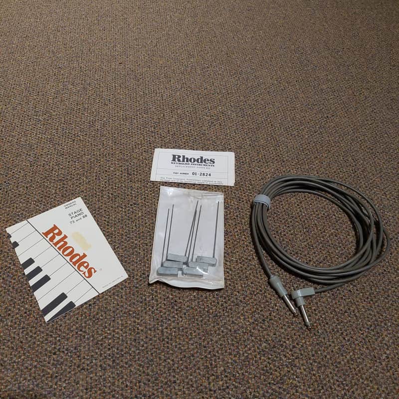 **RARE** 1978 (aka Fender) Rhodes Owners Manual, Original Cord & 01-2824 Replacement Parts Vintage Tines Kit with Instructions image 1