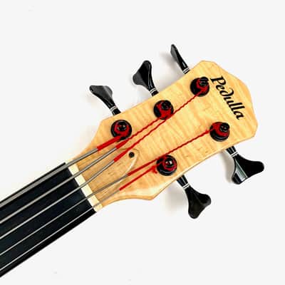 Pedulla Penta Buzz 5 String Bass Fretless 2000 Natural image 2