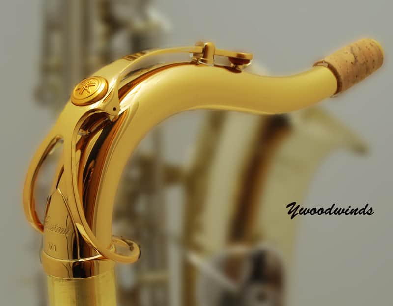 Yamaha Custom V1 Gold Lacquer TV1 Tenor Saxophone Neck image 1