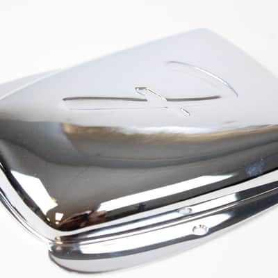 1972 Vintage Fender Jazz Bass Ash Tray Bridge COVER (1960s-1970s) Chrome USA image 4