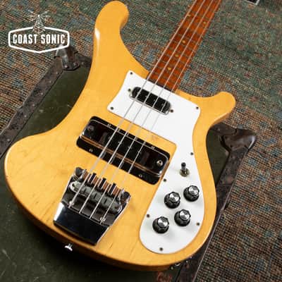 1976 Rickenbacker 4001S Standard Model Bass, with case image 7