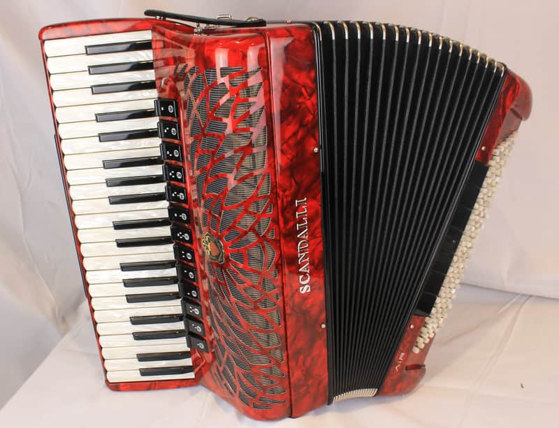 NEW Red Scandalli Air I S Piano Accordion LMMH 41 120