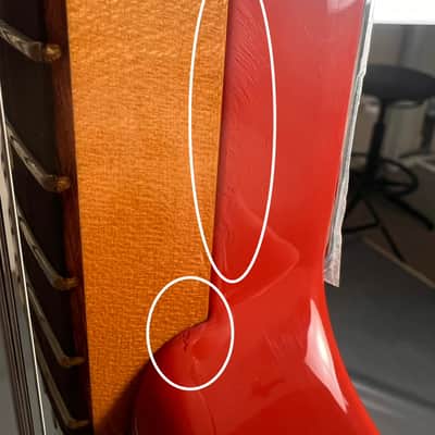 Fender Vintera II 60s Bass VI Electric Bass Guitar - Fiesta Red - B-Stock - MX25063523B image 10