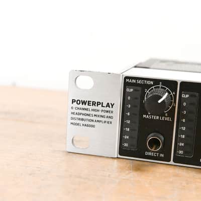 Behringer POWERPLAY HA6000 6-CH Headphone Mixing/Distribution Amplifier CG012G5 image 5