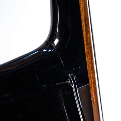 Black Upright Bass With Brian Setzer Head Headstock Owned by Brian Setzer image 10