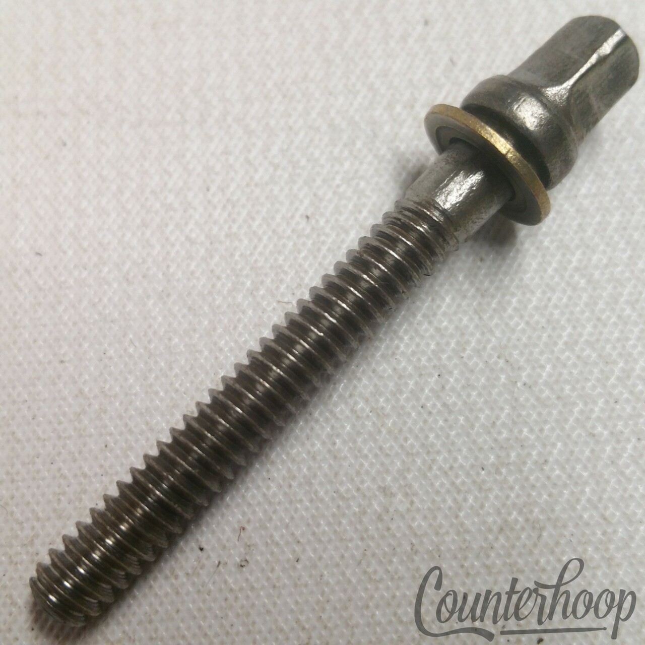 Leedy 1 1/2"10-24 Thin 5/32" Standard-Head T-Rod Tom/Snare Drum Tensioner Nickel — main photograph