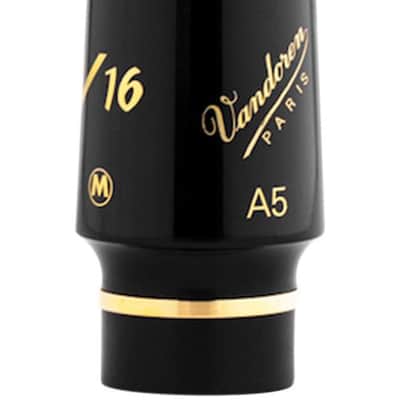 Vandoren SM811M V16 Series A5 Hard Rubber Alto Saxophone Mouthpiece - Medium Chamber
