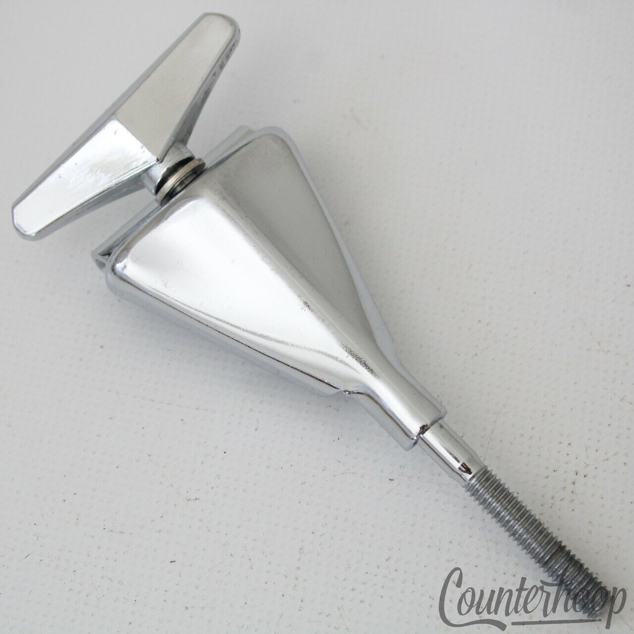 Pearl Bass Drum Tension T-Rod+Claw Vintage 70s Chrome 4"Metric Japan Wood-Fiber — main photograph