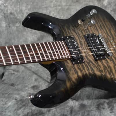 Schecter C-6 Plus Diamond Series Charcoal Burst w/ FAST Same Day Shipping image 5
