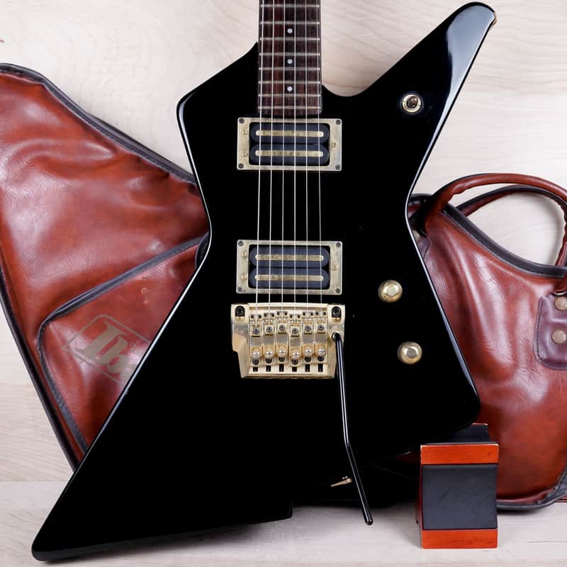 Ibanez Destroyer II DT330 MIJ 1985 Black Vintage Made in Japan Fujigen w/ Bag image 1