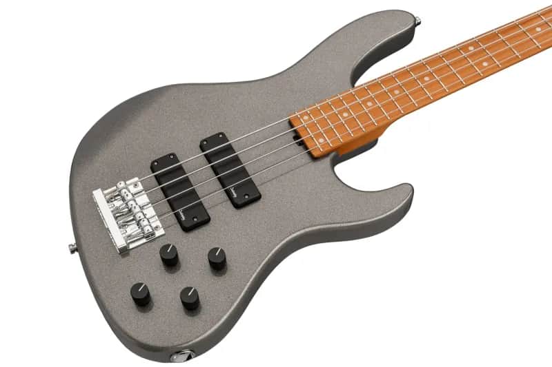Sadowsky MetroExpress 24-Fret Modern Bass, Roasted Maple Fingerboard, 4-String - Solid Silver Metallic High Polish image 1