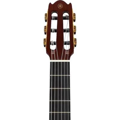 Yamaha Ncx - Acoustic-Electric Classical Guitar; Solid Sitka Spruce Top; Solid Walnut Back And Sides; Mahogany Neck; Ebony Fingerboard; Atmosfeel (Undersaddle Pickup + Contact Sensor + Mic);  Carry Bag; Natural image 7
