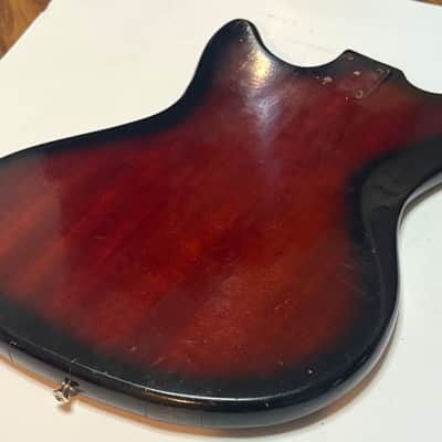 Sorrento Kingston Vintage 60s Red Sunburst Solid Body - Nitrocellulose image 6