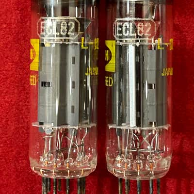 Raytheon 6BM8/ECL82 Vintage Matching Pair of Amplifier Vacuum Tubes w/ original box image 6