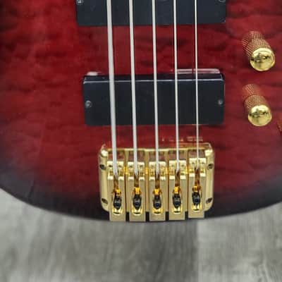 AIO Wolf KTB-5 Bass - Red Burst GS-001 image 5