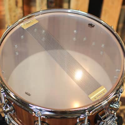 DW 6.5x14 Collector's Cherry/Mahogany Natural Lacquer Snare Drum - SO#1352261 image 5
