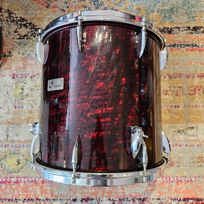 Sonor Teardrop 20-16-13-12" Drum Kit in Ruby Pearl 6-ply Beech image 9