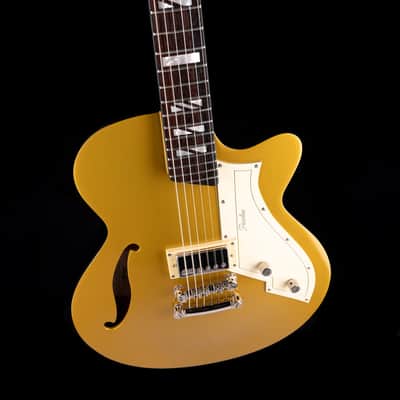 Pre-Owned Peerless Retromatic P1 Semi-Hollow Electric Guitar - Gold Top With OHSC image 3