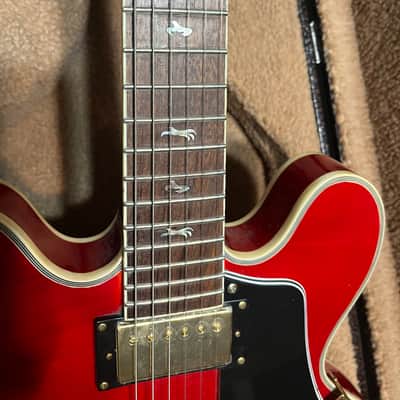 Antonio Tsai ES-335 Early 2000's - RED with inlay image 5