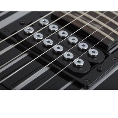 Schecter Synyster Standard 2020-21 Black with Silver Pinstripes image 4