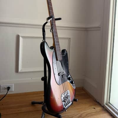 1974 Fender Mustang Bass Sunburst image 2