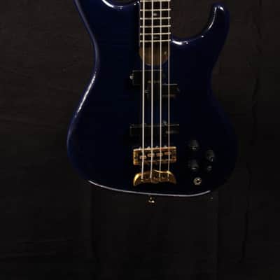 Alembic Elan 4-String PJ Bass 1989 - Royal Blue Gloss image 2