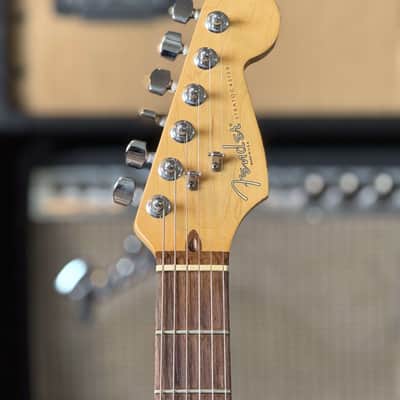 Fender American Standard Stratocaster with Rosewood Fretboard 1995 - Black W/ Custom Shop Pickguard And pickups image 9