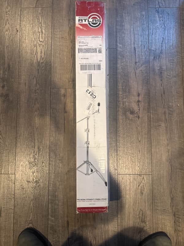 Ludwig LAP37BCS Atlas Pro Double-Braced Cymbal Boom Stand 2010s - Chrome image 1