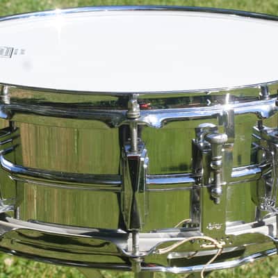 1966 Ludwig 5x14 Chrome Supraphonic 10-lug snare image 6