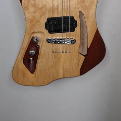 SomethingAwesome. Low 27 Baritone Semi-hollow Left Handed - Natural image 6