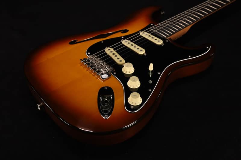 Fender Limited Edition Suona Stratocaster Thinline, Ebony Fingerboard, Violin Burst USED / BAIN image 1