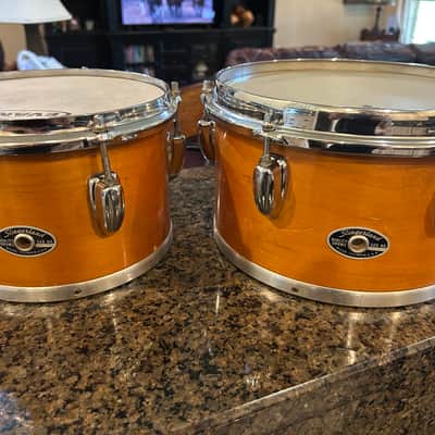 Slingerland Concert toms 8” & 10” Natural Finish image 4