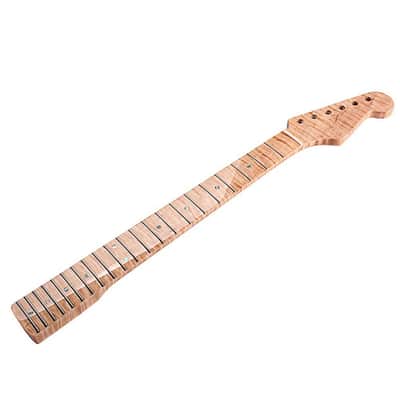 21 Fret Canadian Tiger Wood Electric Guitar Neck handle for Fender ST image 3