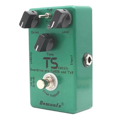 Demonfx TS Green Overdrive Effect Pedal,TS808/TS9 Mode, FREE PICK + HOLDER+ FREE SHIP USA image 8