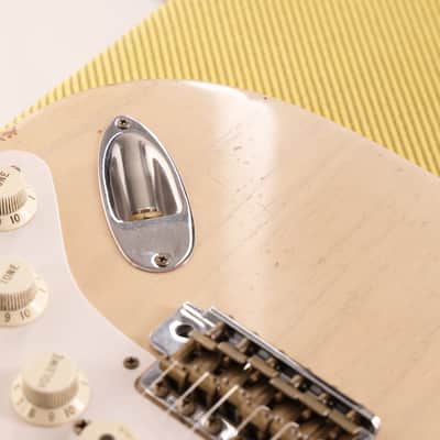 Fender Custom Shop Eric Clapton Stratocaster Journeyman Relic Masterbuilt Todd Krause Aged White Blonde image 11