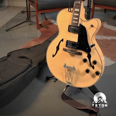 Teton F1433FM 'F' Series Hollow Body Guitar 2010s - Present | Flamed Maple Natural image 1