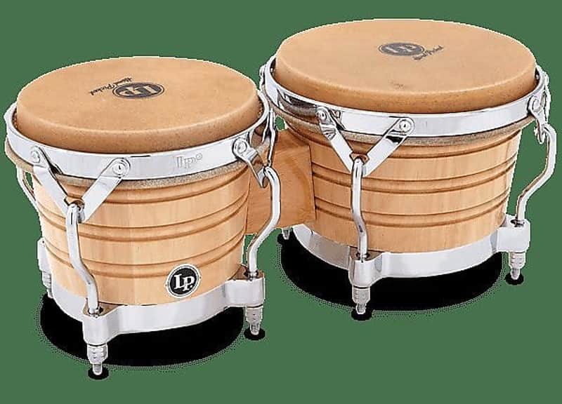 LP Latin Percussion LP201A-2 Generation II Bongos with Traditional Rims image 1