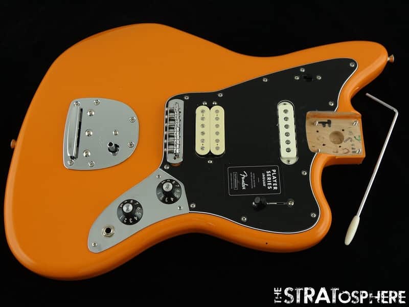 2022 Fender Player Jaguar LOADED BODY Alnico 2 + 3 HS, Guitar Parts Capri Orange image 1