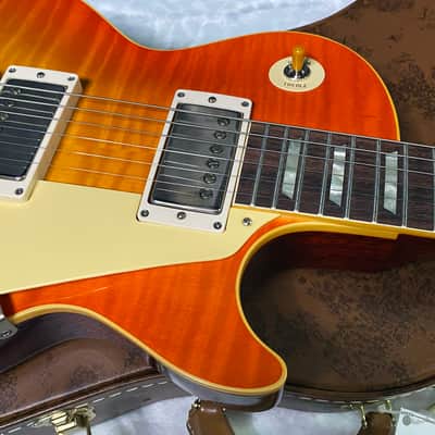 NEW! Gibson Custom 1960 Les Paul Standard Reissue VOS - Tangerine Burst - Authorized Dealer - Only 8.35 lbs - G07603 image 3