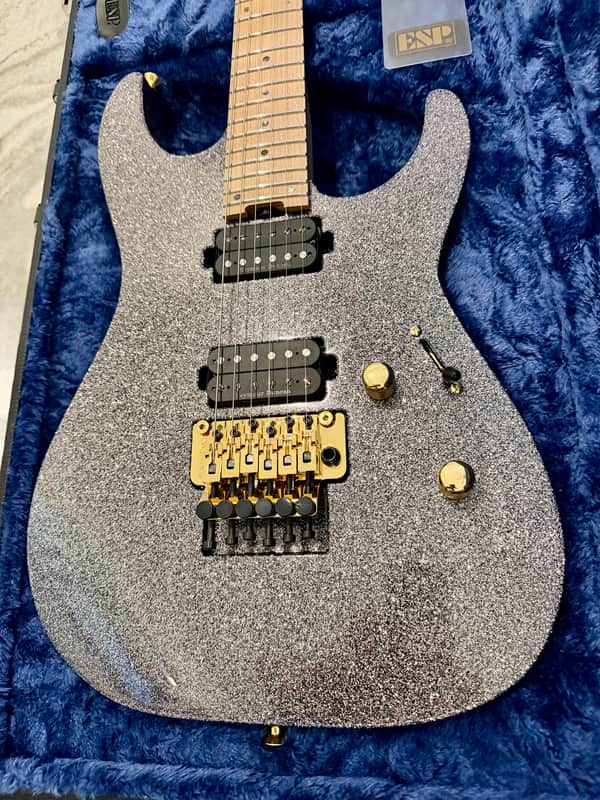 ESP USA M-II Floyd Rose  Black Sparkle image 1