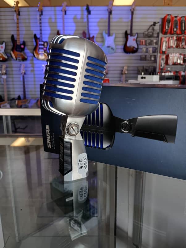 Shure Super 55 Deluxe Supercardioid Dynamic Microphone - Chrome image 1