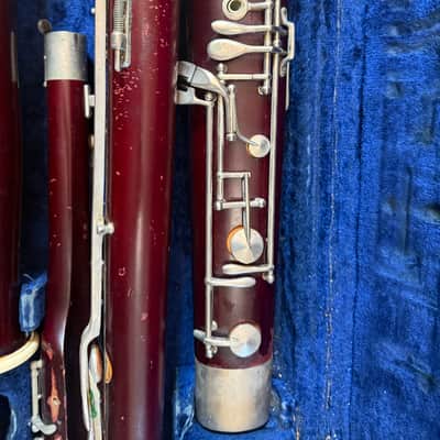 Wood Bassoon, with case,  Lesher brand. USA image 8