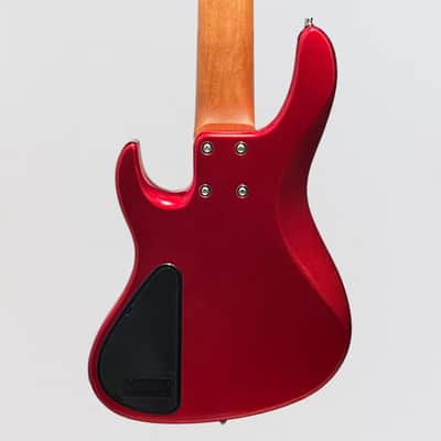 Sadowsky MetroExpress 24-Fret Modern Morado Board 5-String Electric Bass Guitar - Candy Apple Red image 4