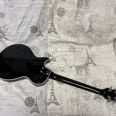 Cortez Lawsuit Era Les Paul Custom 1970’s Ebony Ex Cond Open Book Headstock Japan Ibanez Greco Aria image 11