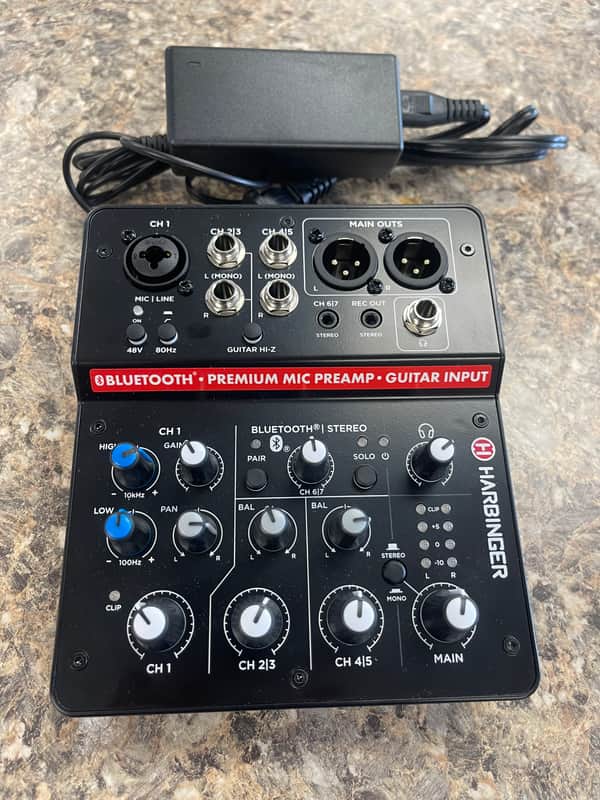 Harbinger LV7 BLUETOOTH PREMIUM MIC PREAMP GUITAR INPUT 2023 image 1