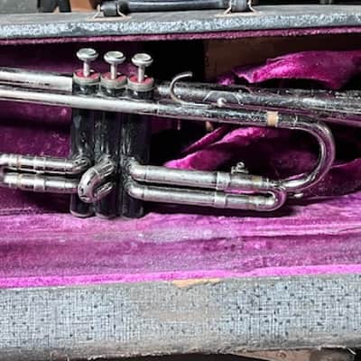 REYNOLDS RANGER Bb TRUMPET USA Ranger 1970's - Silver Plated Nickel image 1