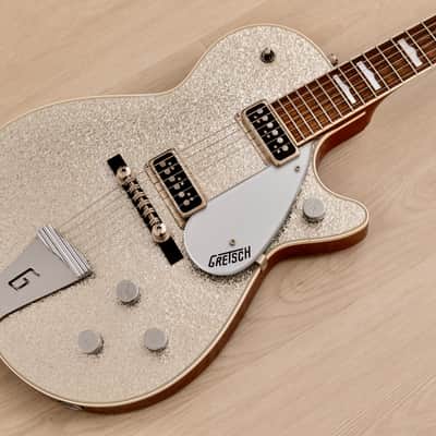 ギター Gretsch G6129-1957 Silver Jet Dynasonic 2005 Gretsch Silver Sparkle Jet G6129-1957 Electric Guitar w